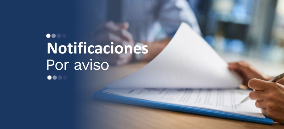 Consulado de Colombia en San Antonio del Táchira publica notificaciones por aviso según las resoluciones  202533687 del 29 de abril de 2025 y 2260205 del 9 de abril de 2025